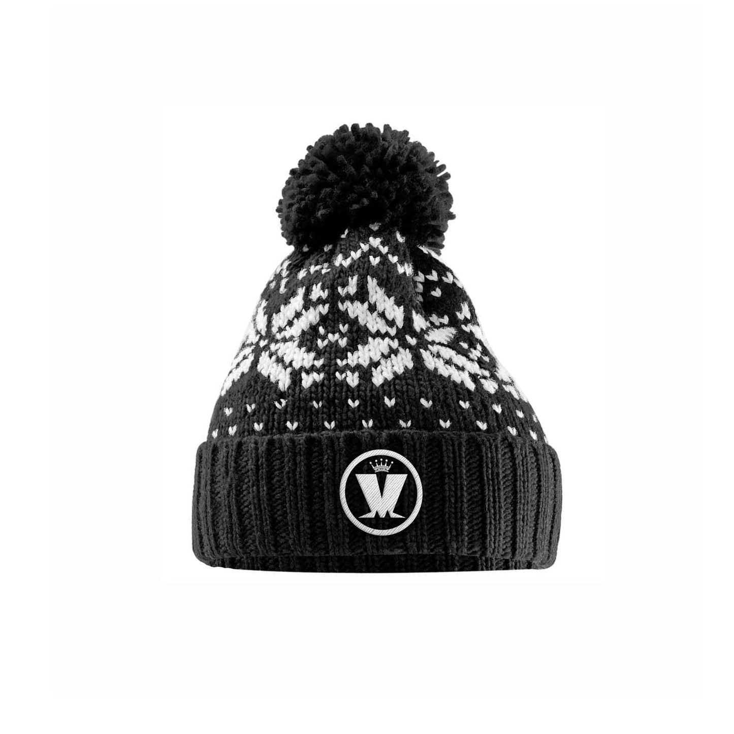 Circle Logo Black Ski Hat