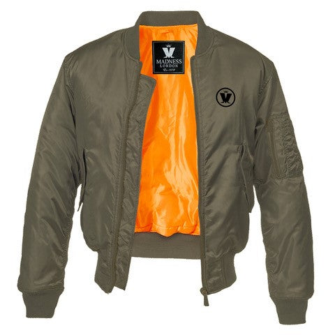 Olive M Logo Bomber